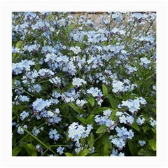 Blue Forget-me-not Flowers Medium Glasses Cloth by picsaspassion