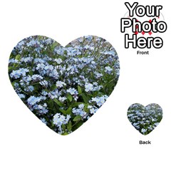 Blue Forget-me-not Flowers Multi-purpose Cards (heart) 