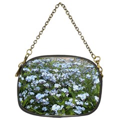 Blue Forget-me-not Flowers Chain Purses (one Side)  by picsaspassion