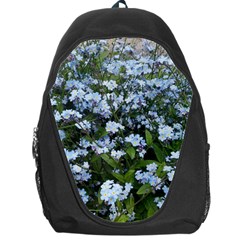 Blue Forget-me-not Flowers Backpack Bag by picsaspassion