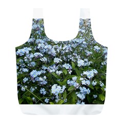 Blue Forget-me-not Flowers Full Print Recycle Bags (l)  by picsaspassion