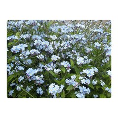 Blue Forget-me-not Flowers Double Sided Flano Blanket (mini)  by picsaspassion