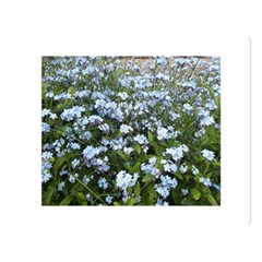 Blue Forget-me-not Flowers Double Sided Flano Blanket (large)  by picsaspassion