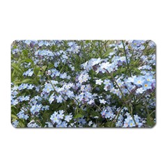 Little Blue Forget-me-not flowers Magnet (Rectangular)