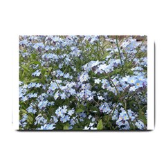 Little Blue Forget-me-not flowers Small Doormat 