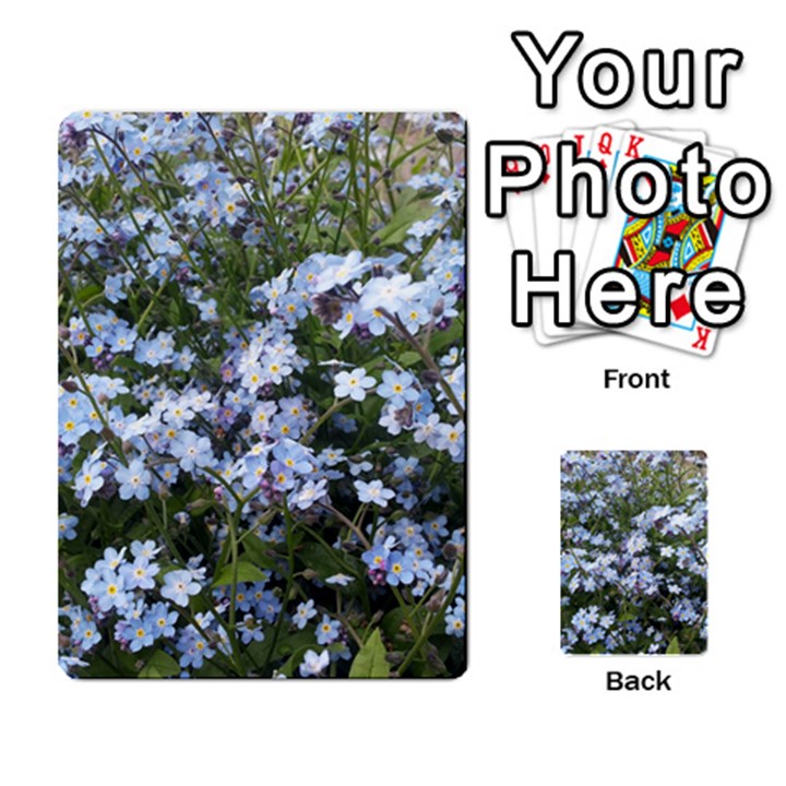 Little Blue Forget-me-not flowers Multi-purpose Cards (Rectangle) 