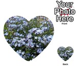 Little Blue Forget-me-not flowers Multi-purpose Cards (Heart)  Front 1