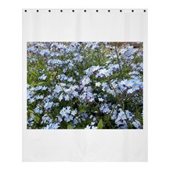 Little Blue Forget-me-not flowers Shower Curtain 60  x 72  (Medium) 