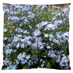 Little Blue Forget-me-not flowers Large Cushion Case (One Side)