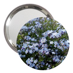 Little Blue Forget-me-not flowers 3  Handbag Mirrors