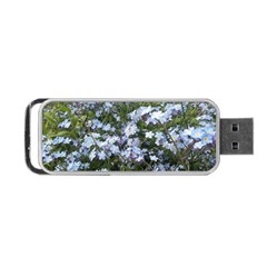 Little Blue Forget-me-not flowers Portable USB Flash (Two Sides)