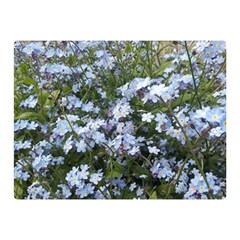 Little Blue Forget-me-not flowers Double Sided Flano Blanket (Mini) 