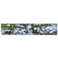 Little Blue Forget-me-not flowers Flano Scarf (Small)