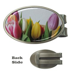 Colorful Bouquet Tulips Money Clips (oval)  by picsaspassion