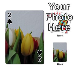 Colorful Bouquet Tulips Playing Cards 54 Designs 