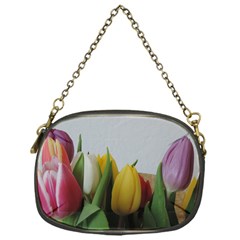 Colorful Bouquet Tulips Chain Purses (one Side) 