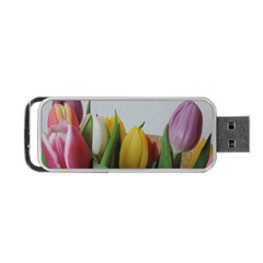 Colorful Bouquet Tulips Portable Usb Flash (one Side) by picsaspassion