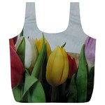 Colorful bouquet Tulips Full Print Recycle Bags (L)  Back