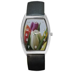 Colored By Tulips Barrel Style Metal Watch by picsaspassion