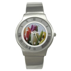 Colored By Tulips Stainless Steel Watch by picsaspassion