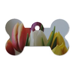 Colored By Tulips Dog Tag Bone (two Sides) by picsaspassion