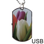 Colored by Tulips Dog Tag USB Flash (Two Sides)  Front