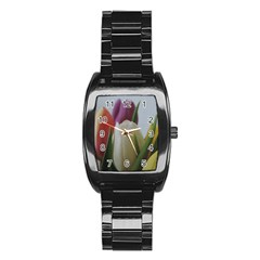 Colored By Tulips Stainless Steel Barrel Watch by picsaspassion