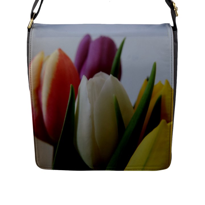 Colored by Tulips Flap Messenger Bag (L) 