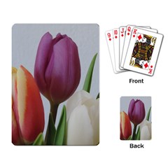 Tulip Spring Flowers Playing Card by picsaspassion