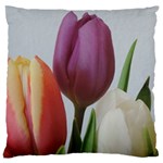 Tulip spring flowers Large Cushion Case (Two Sides) Back