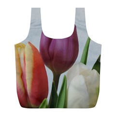 Tulip spring flowers Full Print Recycle Bags (L) 