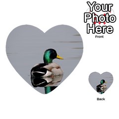 Swimming Duck Multi-purpose Cards (heart) 