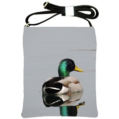 Swimming Duck Shoulder Sling Bags by picsaspassion