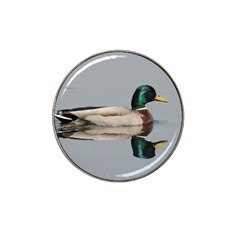 Wild Duck Swimming In Lake Hat Clip Ball Marker by picsaspassion