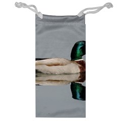 Wild Duck Swimming In Lake Jewelry Bags by picsaspassion