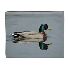 Wild Duck Swimming In Lake Cosmetic Bag (xl) by picsaspassion