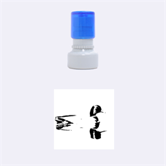 Wild Duck Swimming In Lake Rubber Round Stamps (small) by picsaspassion