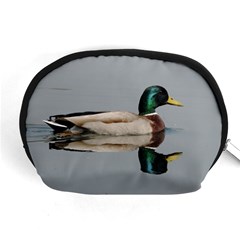 Wild Duck Swimming In Lake Accessory Pouches (medium)  by picsaspassion