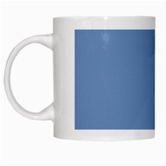 Blue Color White Mugs