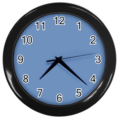 Blue Color Wall Clocks (black) by picsaspassion