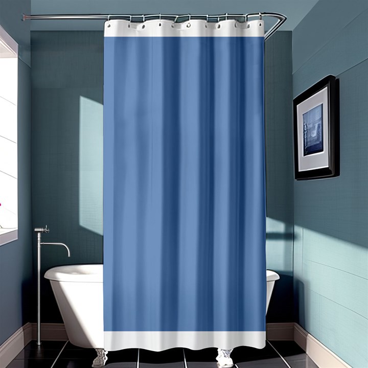 Blue color Shower Curtain 36  x 72  (Stall) 