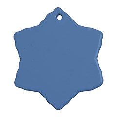 Blue Color Snowflake Ornament (2-side)