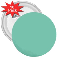 Mint Color 3  Buttons (10 Pack)  by picsaspassion