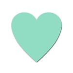 Mint color Heart Magnet Front