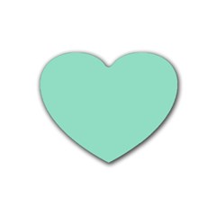 Mint Color Heart Coaster (4 Pack)  by picsaspassion