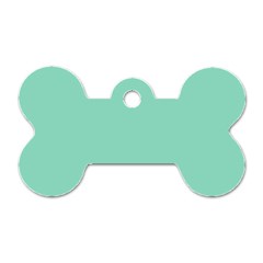 Mint Color Dog Tag Bone (two Sides) by picsaspassion