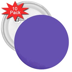 Lilac - Purple Color Design 3  Buttons (10 Pack) 