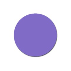 Lilac - Purple Color Design Magnet 3  (round)