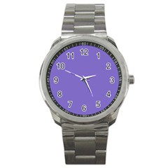 Lilac - Purple Color Design Sport Metal Watch by picsaspassion