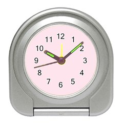 Pink Color Design Travel Alarm Clocks